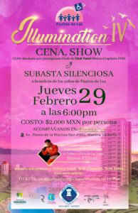 Illumination IV Cena y Show Febrero 29 Pasitos de Luz Puerto Vallarta donar