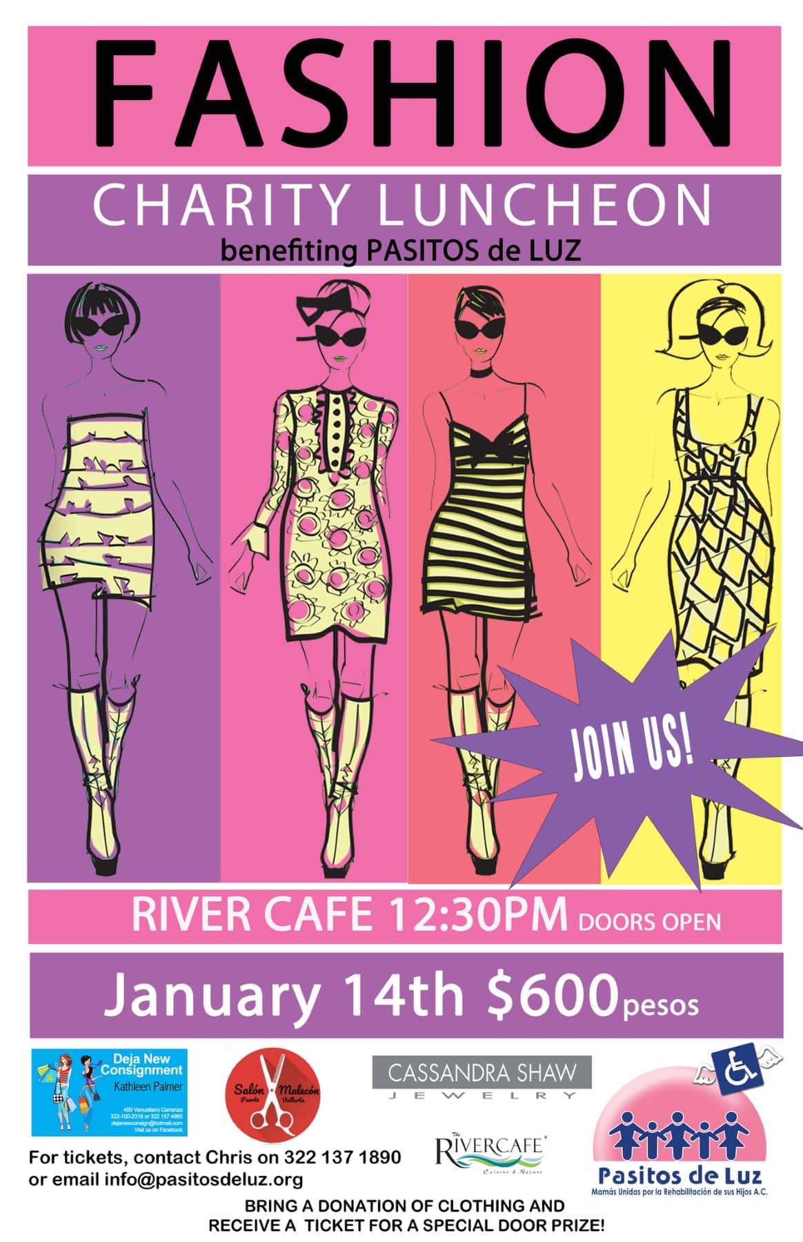 Fashion Charity Luncheon at River Café Saturday January 14th 2023 – SOLD OUT!